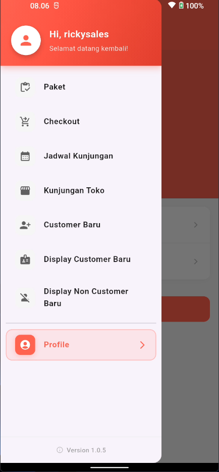 Sales Order Menu Sales