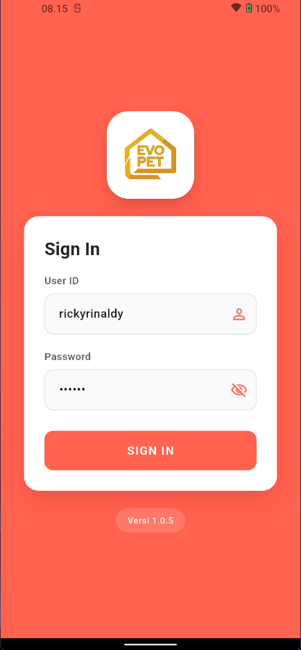 Sales Order Sign In